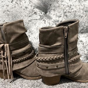 Tan Jellypop boho booties